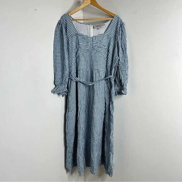 Leah Ryder x JessaKae Blue Gingham Dress Size 3X
